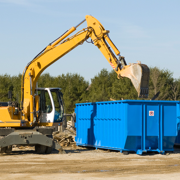 what size residential dumpster rentals are available in Belmont MA